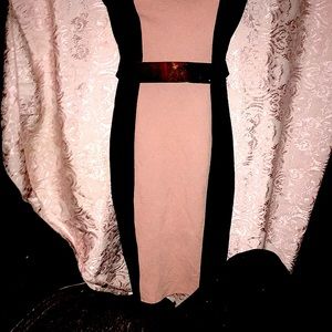 Size small pink and black dress with built-in built